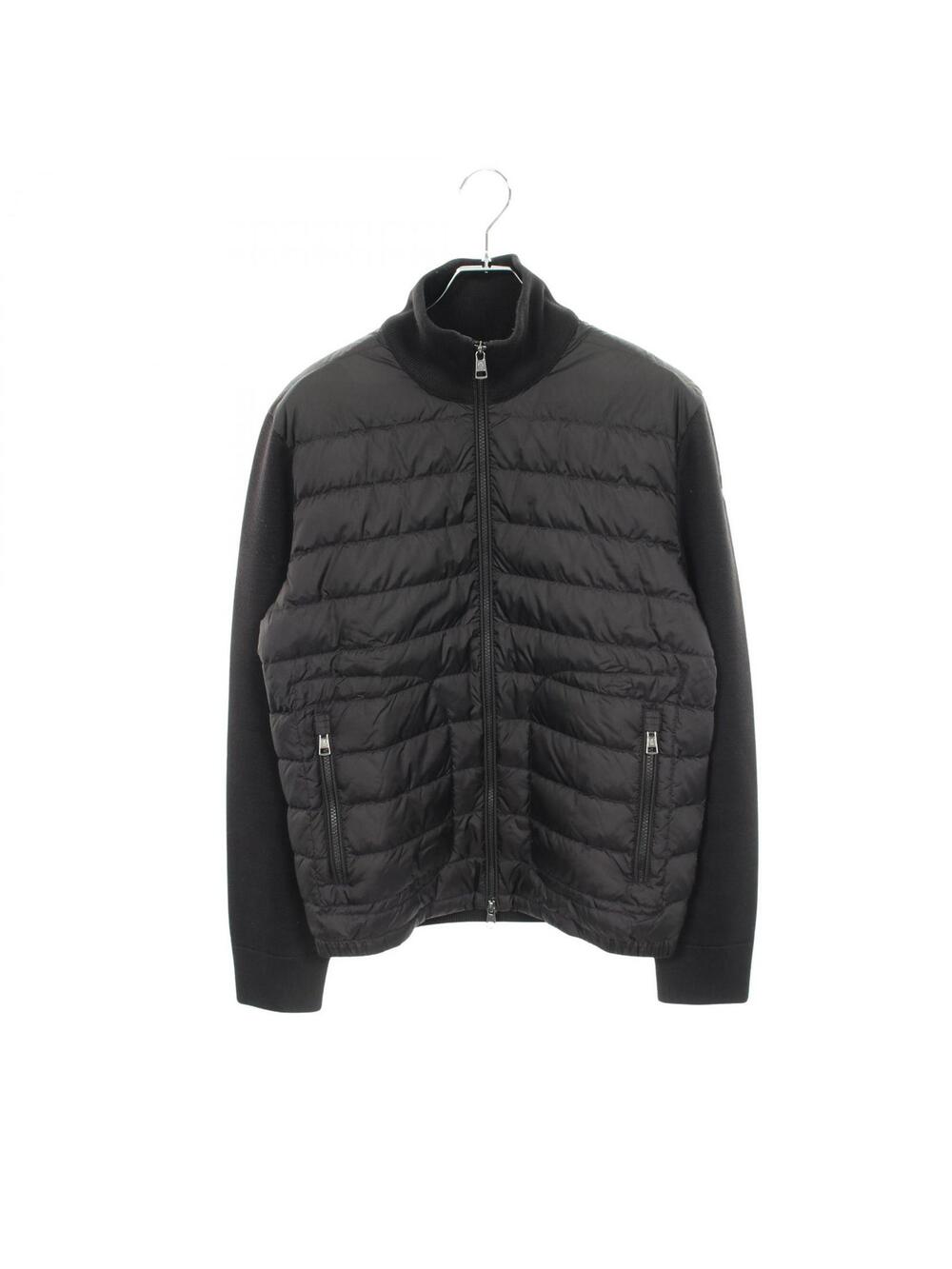 Moncler Cardigan Knit Panel Down Jacket #340186M10B